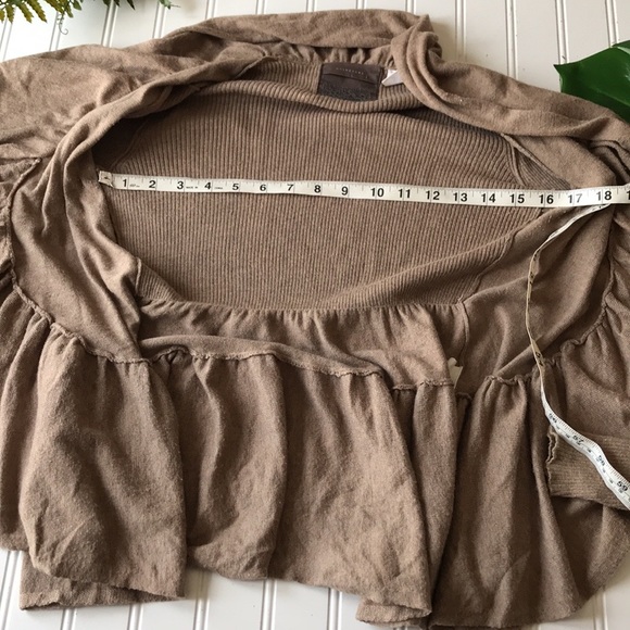 Anthropologie tan brown Guinevere cardigan sweater - Picture 6 of 7